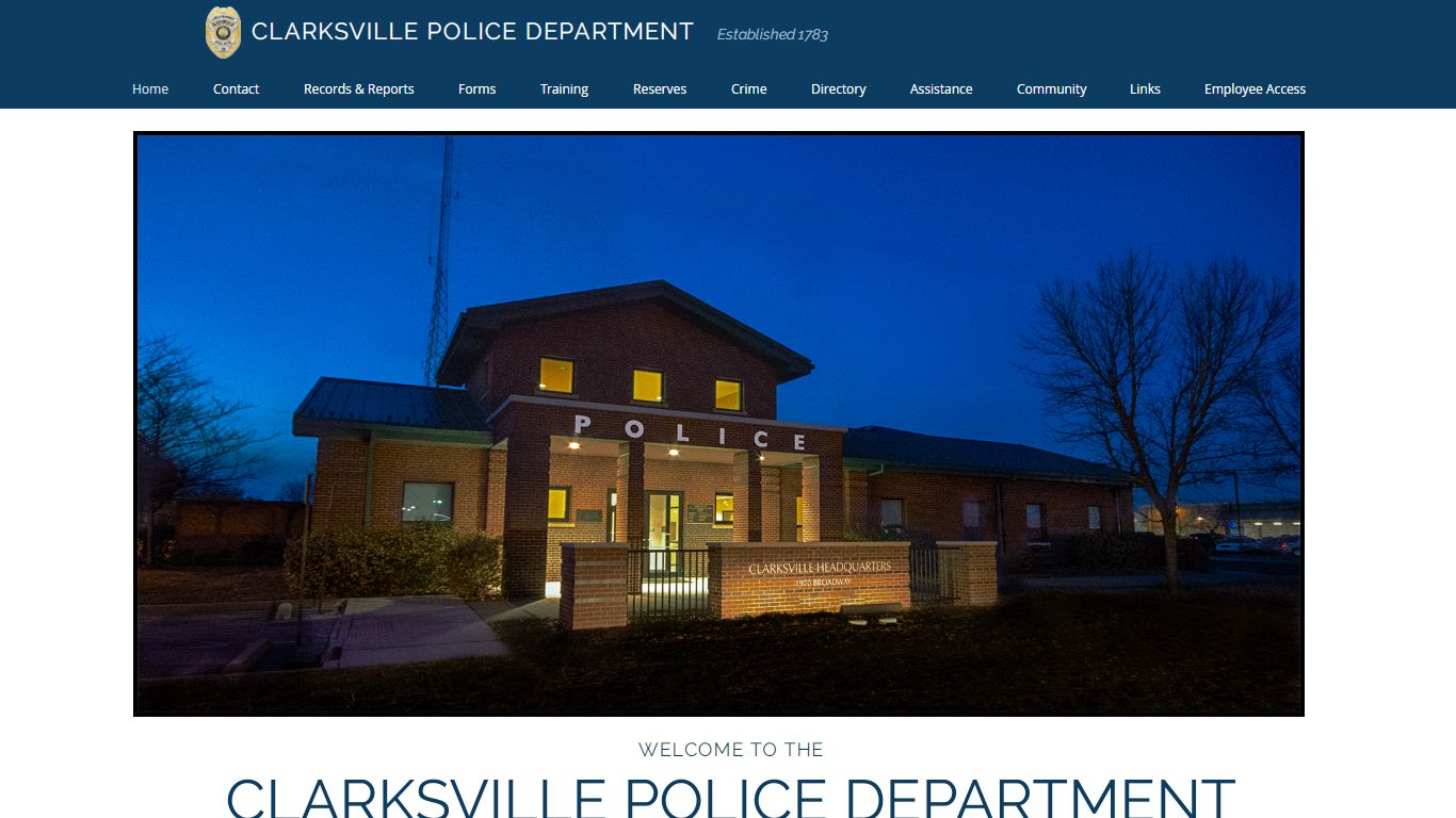 Clarksville Police Department | Home